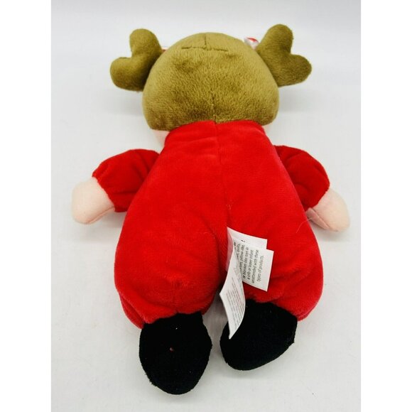Baby Starters Red Doll Brunette My First Christmas Plush 9 inch Rattle Stuffed - Picture 3 of 6